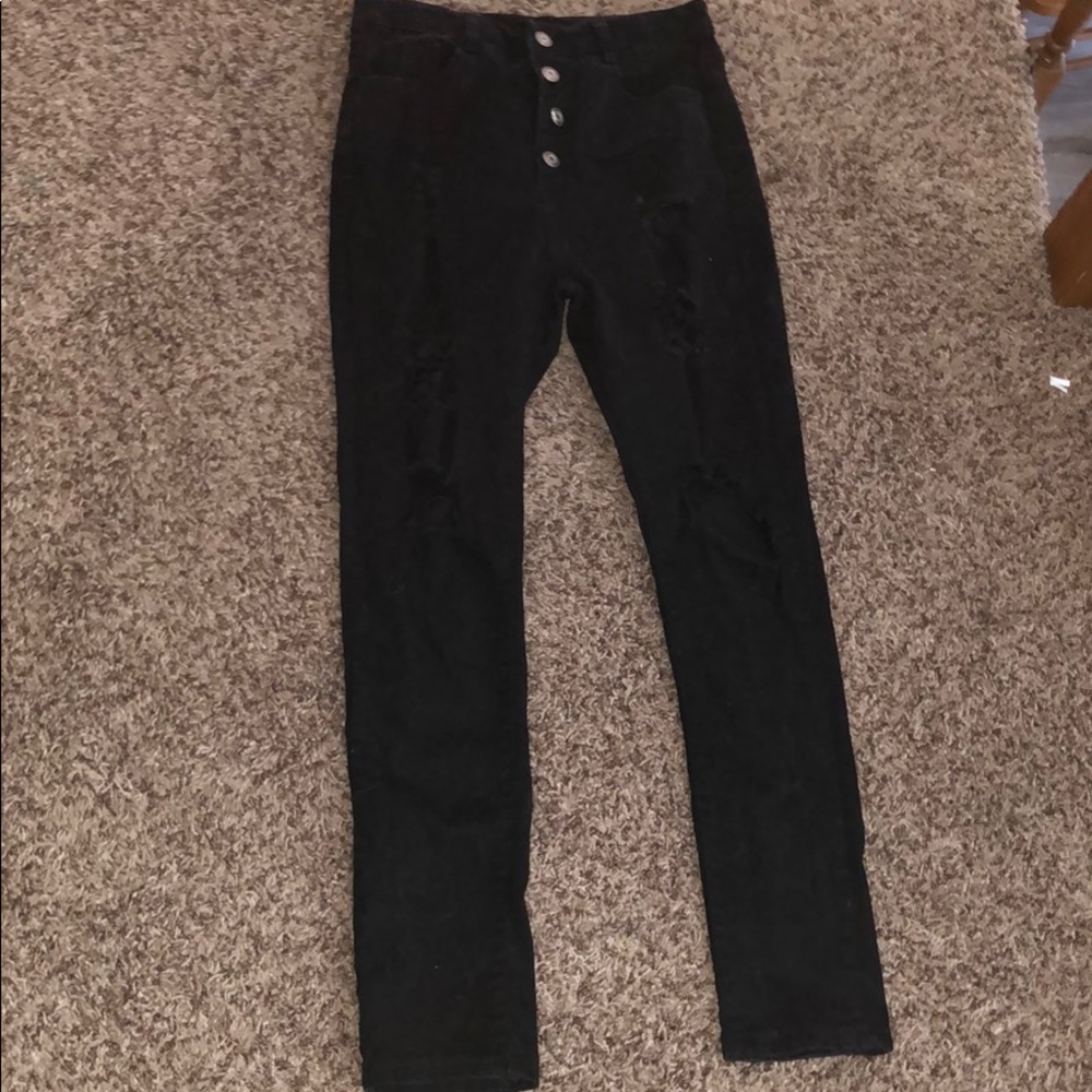 Black Regular Jeans